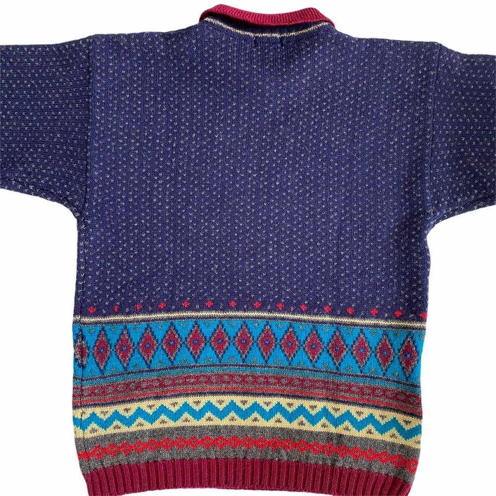 Vintage Lord & Taylor Wool Collared Sweater SZ M - Picture 3 of 6